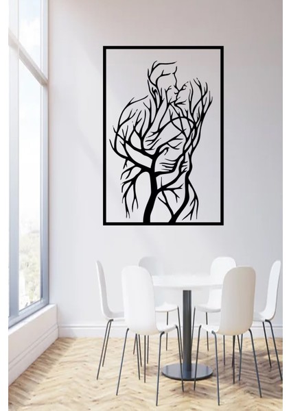 Aşk Çift Kadın Erkek Ağaç Ahşap Duvar Dekor Tablo Hediyelik Eşya Duvar Süsü