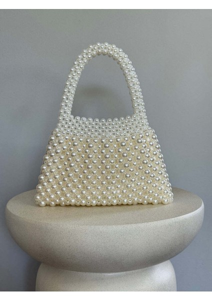 Büzgülü El Çantası Inci Boncuk Çanta modelleri