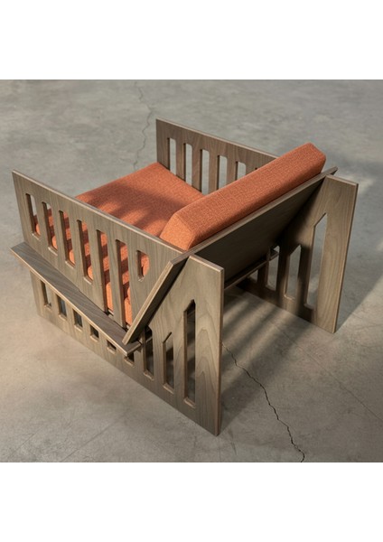 Ahşap Berjer Geçme Sistem Modern Koltuk Kontrplak Su, Nem ve Güneşe Dayanıklı Dış Mekân Ahşap Koltuk fırsatları