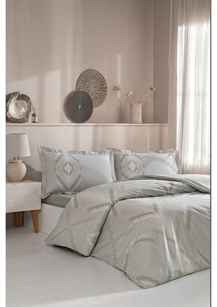 Özdilek Çift Kişilik Ranforce Nev Takımı Linea Ethnica Krem