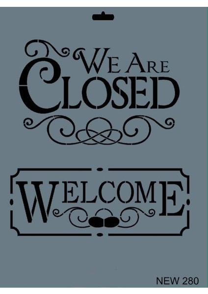 Rich New Seri N-280 Stencil 35X25 cm