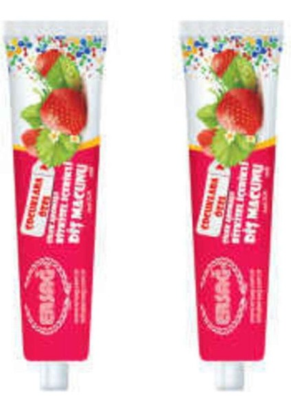 Çilekli Diş Macunu (Çocuklara Özel) 75 Ml. * 2 Adet fiyatları