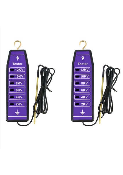 2x 2-12KV Çiftçi Çit Voltaj Test Aracı Elektrikli Çit Voltaj Test Cihazı Elektrikli Güneş Enerjisi (Yurt Dışından)
