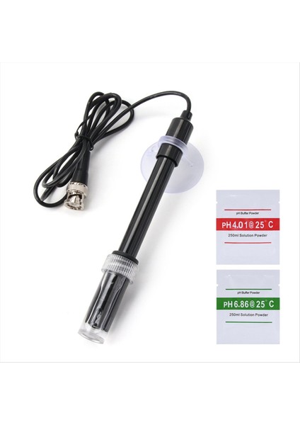 Yedek Ph Ölçer Elektrot Probu Kontrol Cihazı Bnc Konnektör Tampon Tozu ile 75 cm (Yurt Dışından)