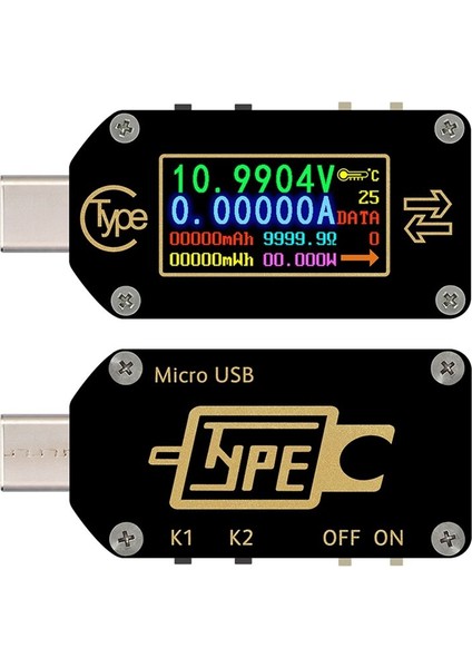 Rd TC66 Tip-C Pd Tetikleyici USB Voltmetre Ampermetre Voltajı 2 Yollu Akım Metre Multimetre Pd Şarj Cihazı Pil USB Tester1 (Yurt Dışından) fiyatları