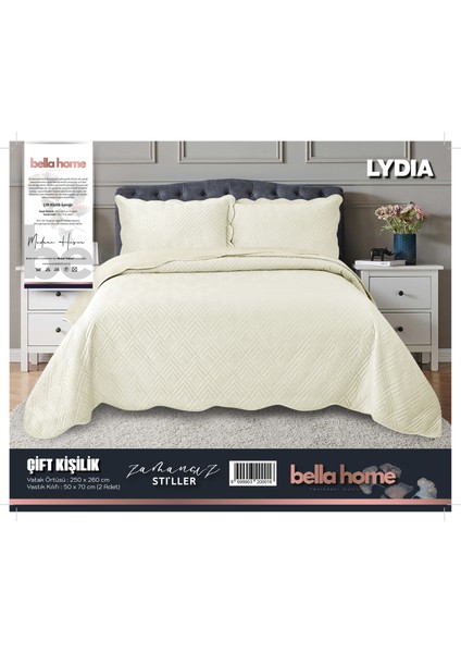 Lydia Kadife Yatak Örtüsü Çift Kişilik