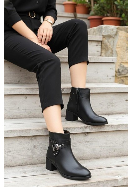 22202 Ventes Rahat 5 cm Topuk Yüksekliği Fermuarlı Kadın Bot fiyatları