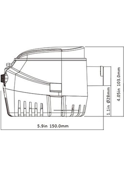 Marine Sealux Tekne Si̇nti̇ne Pompası Otomatikli̇ 1100 Gph 12V modelleri