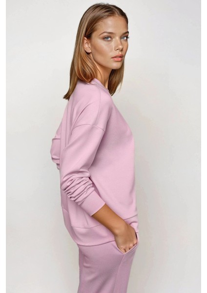 Kadın Modal Touch Basic Sweatshirt Allık Pembe fiyatları
