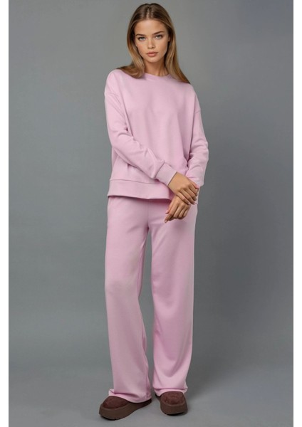 Kadın Modal Touch Basic Sweatshirt Allık Pembe indirimleri