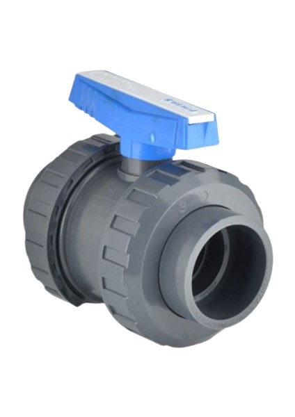 Uh-Pvc Yapıştırma Muflu Küresel Su Vanası Ø50-PN16