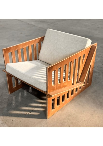 Ahşap Sandalye, Berjer, Keten, Teddy, Koltuk, Kontrplak Salon, Oturma Odası, Bahçe Koltuğu