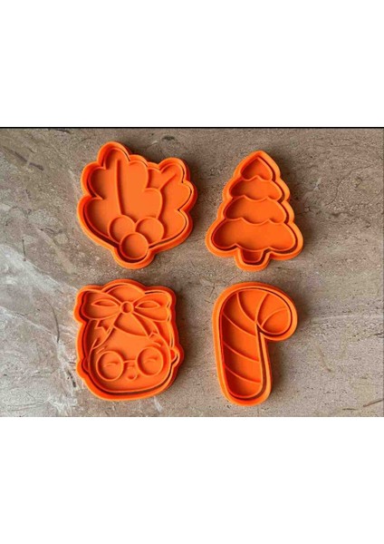 4'lü Yılbaşı Kurabiye Kalıbı