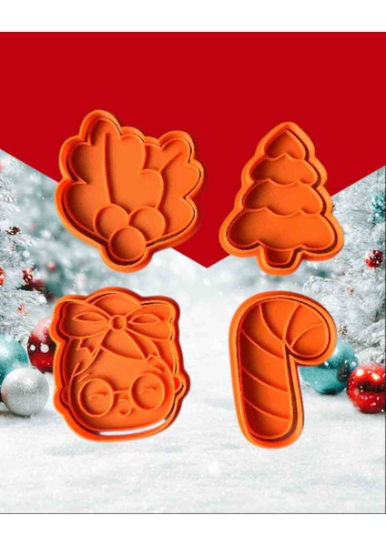 4'lü Yılbaşı Kurabiye Kalıbı fiyatları