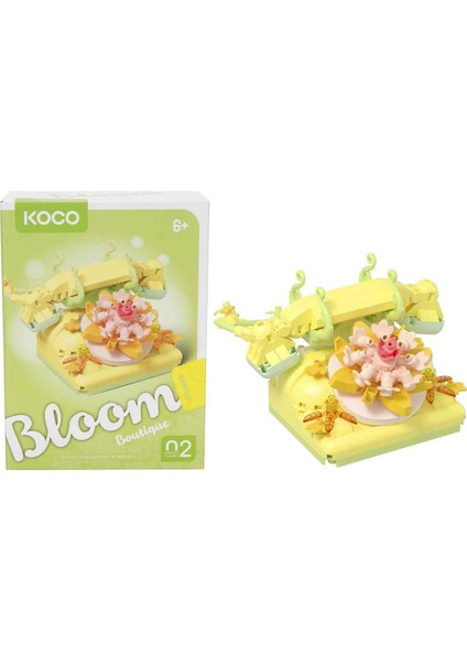 Koco Bloom Boutique Antika Telefon Yapım Seti 336 Parça – Dekoratif Blok Model