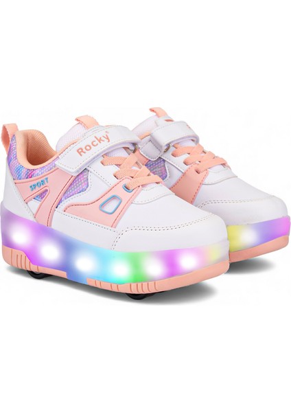 PATENLİ CIRTLI IŞIKLI SPOR AYAKKABISI 4 TEKERLEKLİ PATEN –IŞIKLARI ON/OFF Tuşlu fiyatları