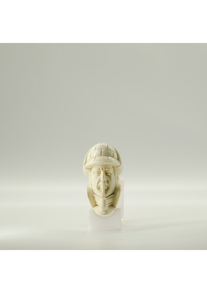 El Yapımı Lületaşı Sherlock Holmes Figürlü Pipo – Akrilik Ağızlıklı Koleksiyonluk Hediyelik indirimleri