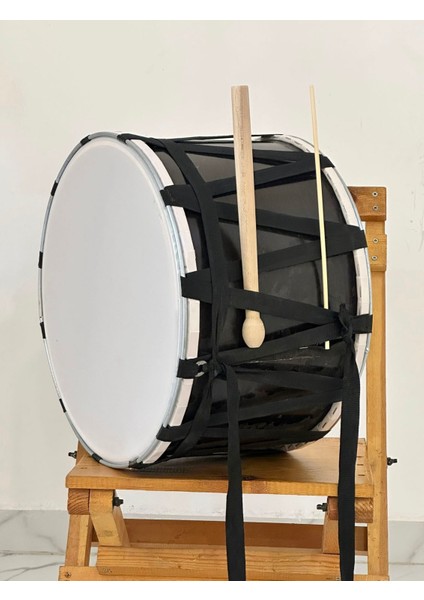 Güçlü Ritim - 40CM Modern Gergi Davulu (Çubuk ve Tokmak Hediyeli)