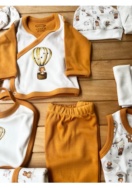 Balonlu Hayvan Temalı 10 'lu Hastane Çıkışı Erkek-Turuncu