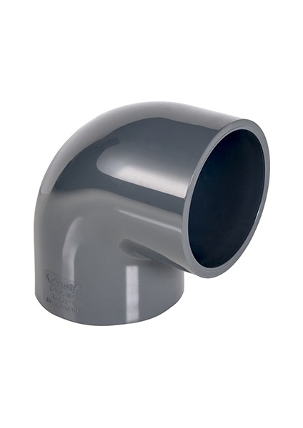 Uh-Pvc 90ºyapıştırma Muflu Dirsek Ø20-PN16-(5 Adet)