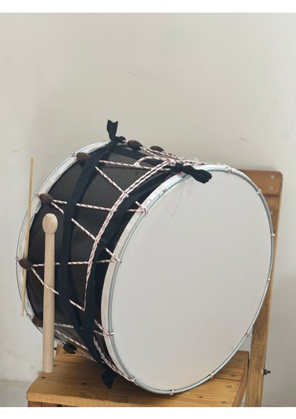 Güçlü Ritim - 40CM Modern Gergi Davulu (Çubuk ve Tokmak Hediyeli)