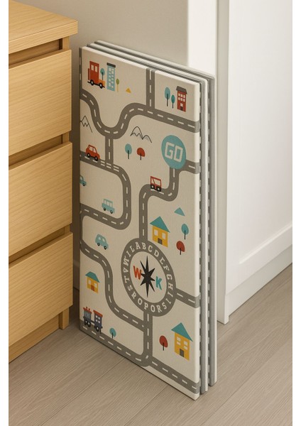 Katlanabilir Oyun Matı Oyun Halısı 200X130X1 - Taşıma Çantası Hediyeli modelleri