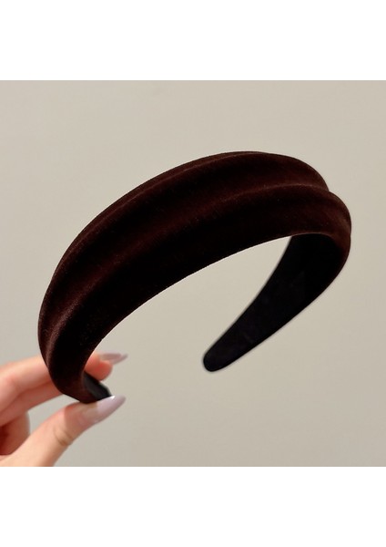 Sonbahar ve Kış Üst Düzey Saç Bantları Duygusu Köri Kafa Bandı Zarif Banliyö Qianjin Basıncı Saç Tokası Saç Demetini Boğmaz Karışıklık Kolay Değildir (Yurt Dışından)