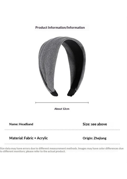 Sonbahar ve Kış Üst Düzey Saç Bantları Duygusu Köri Kafa Bandı Zarif Banliyö Qianjin Basıncı Saç Tokası Saç Demetini Boğmaz Karışıklık Kolay Değildir (Yurt Dışından) fırsatları
