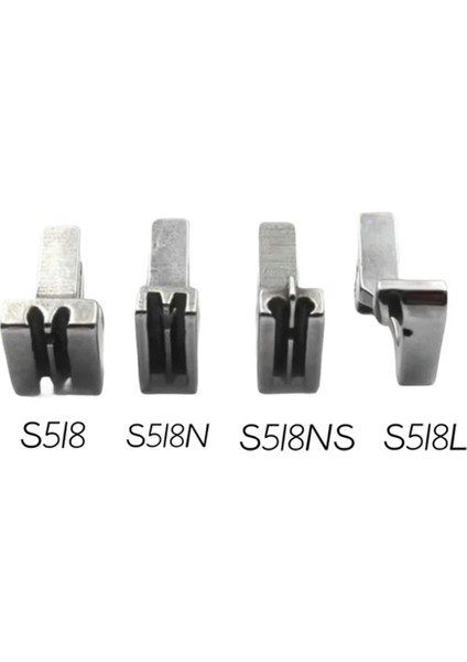 Sanayi Tipi Düz Dikiş Makinesi Gizli Fermuar Ayakları – 4'lü Set modelleri