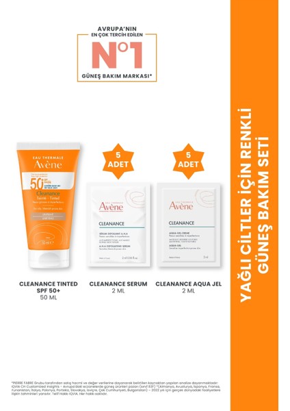 Yağlı Ciltler Için Renkli Güneş Bakım Seti (Serum + Jel) Hediyeli