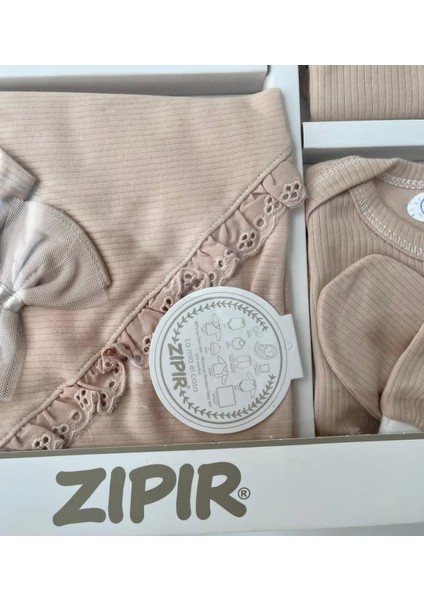 Dantel Detaylı 10LU Kız Hastane Çıkışı Zıbın Set