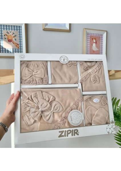 Dantel Detaylı 10LU Kız Hastane Çıkışı Zıbın Set fiyatları