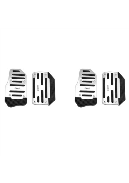 4pcs Gaz Hızlandırıcı Pedal ve Fren Kapak Ayak Pedi Evrensel Otomatik Şanzıman Arabası Için Kıyma Olmaz (Yurt Dışından)