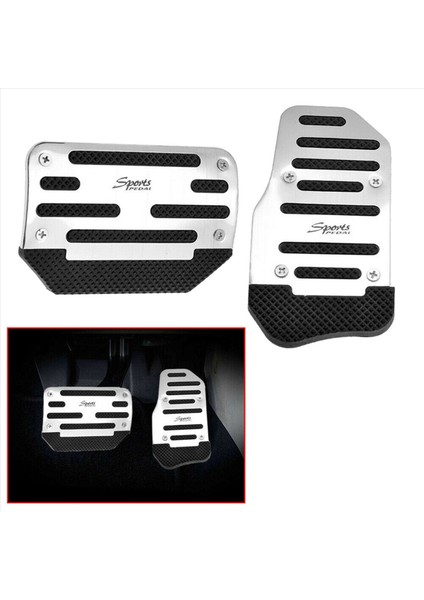 4pcs Gaz Hızlandırıcı Pedal ve Fren Kapak Ayak Pedi Evrensel Otomatik Şanzıman Arabası Için Kıyma Olmaz (Yurt Dışından) indirimleri