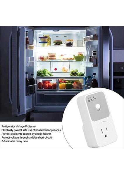 Koruyucu Voltaj Rölesi Elektrik Soketi Buzdolabı Voltajı Koruyucu Ev Appliance Için Çok Fonksiyonlu (Yurt Dışından) fiyatları