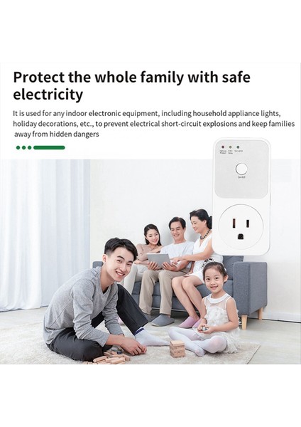 Koruyucu Voltaj Rölesi Elektrik Soketi Buzdolabı Voltajı Koruyucu Ev Appliance Için Çok Fonksiyonlu (Yurt Dışından) indirimleri