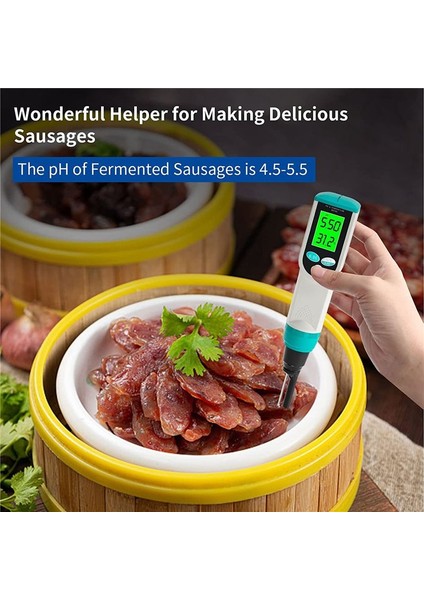 Atc Gıda Ph Test Cihazına Sahip Ph Metre Yüksek Doğruluklu Ph/sıcaklık Probuna Sahip Su Geçirmez Dijital Gıda Ph Metre (Yurt Dışından) fiyatları