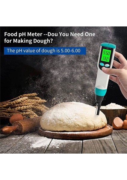 Atc Gıda Ph Test Cihazına Sahip Ph Metre Yüksek Doğruluklu Ph/sıcaklık Probuna Sahip Su Geçirmez Dijital Gıda Ph Metre (Yurt Dışından) indirimleri
