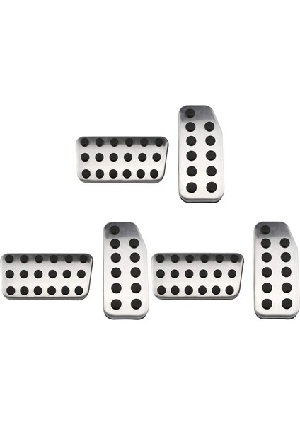 6x Araba Pedalları Gaz Fren Debriyajı Hızlandırıcı Honda City 2013-2020 Vezel Hrv Hr-V 2015-2020 (At) (Yurt Dışından)