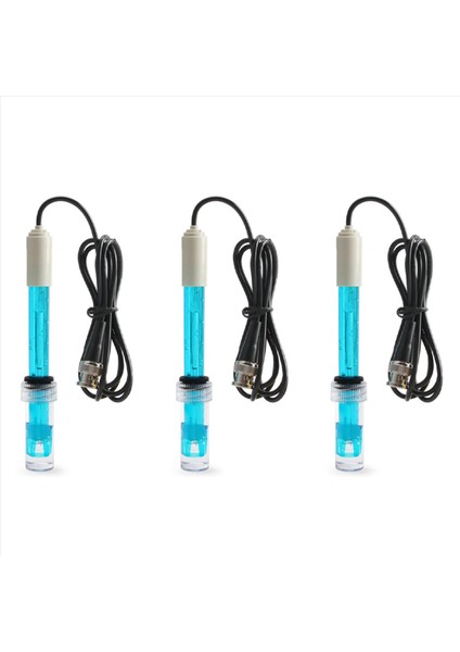 3x Ph Elektrot Probu Fabrika Sanayi Laboratuvarı Havuz Suyu Analizörü Ph Ölçer Test Cihazı Ph Probu Bnc Konektörü (Yurt Dışından)