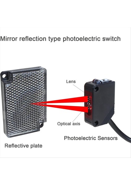 E3Z-R61 Npn Fotoelektrik Kiriş Braket Aynalı Yansıma Fotoelektrik Anahtar 2m Aralık (Yurt Dışından) modelleri