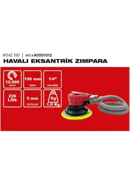 Athz 150 Havalı Eksantrik Zımpara (A0501012)