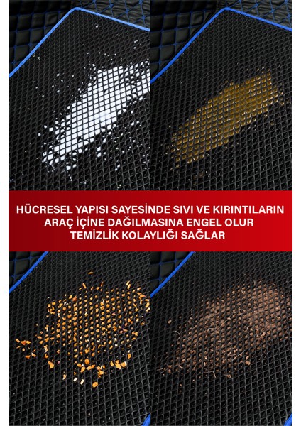 Ford B-Max (2012-2017) 8d Deri Havuzlu Oto Paspas | Tam Koruma,araca Özel & Hızlı Montaj