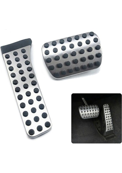 3pcs Araba Hızlandırıcı Fren Ayağı Pedalları Kapak Ayak Dönemi Padü Mercedes Benz C E S Glk Slk Cls Sl Sınıfı W203 (Yurt Dışından) fırsatları