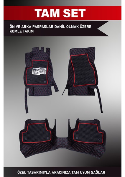 Kia Xceed (2019 ve Sonrası) 8d Deri Havuzlu Oto Paspas | Tam Koruma,araca Özel & Hızlı Montaj modelleri