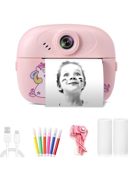 Çocuklar Için Termal Yazıcı ve Eğitici Dijital Kamera Bas Çek Baskı Al 2.4 Inç Ekran fiyatları