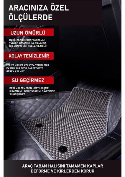 Citroen Berlingo (1996-2010) 8d Deri Havuzlu Oto Paspas | Tam Koruma,araca Özel & Hızlı Montaj indirimleri