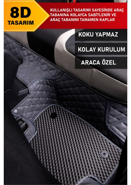 Mercedes E180 / W214 (2023 ve Sonrası) 8d Deri Havuzlu Oto Paspas | Tam Koruma & Hızlı Montaj fırsatları