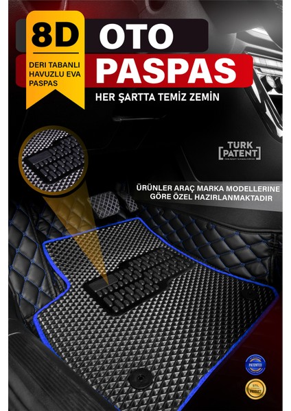 Opel Corsa D (2006-2014) 8d Deri Havuzlu Oto Paspas | Tam Koruma,araca Özel & Hızlı Montaj fiyatları