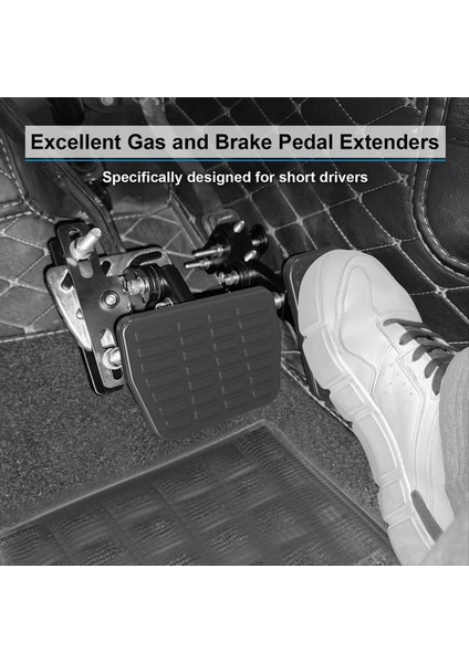 Fren ve Hızlandırıcı Için Pedal Extender Kısa Sürücüler Için Ayarlanabilir Uzunluk ve Açılı Pedal Genişletici (Yurt Dışından) modelleri